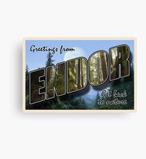 Endor Postcard Canvas Print