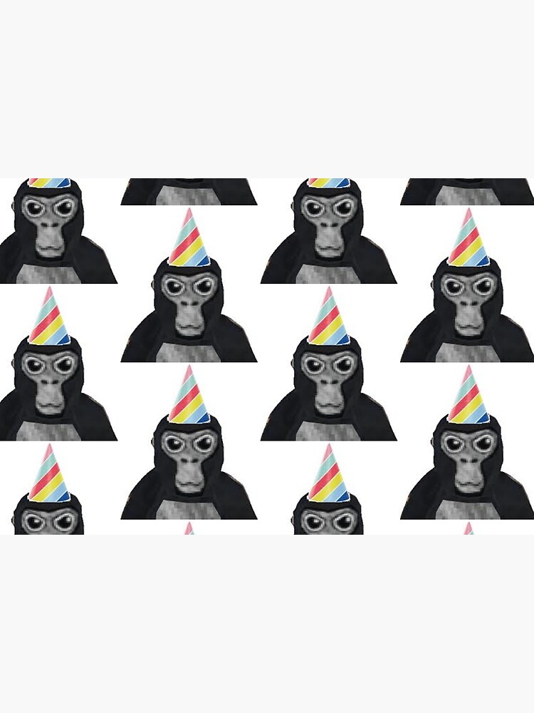 Gorilla tag monkey with birthday hat  Bath Mat for Sale by KianRebec