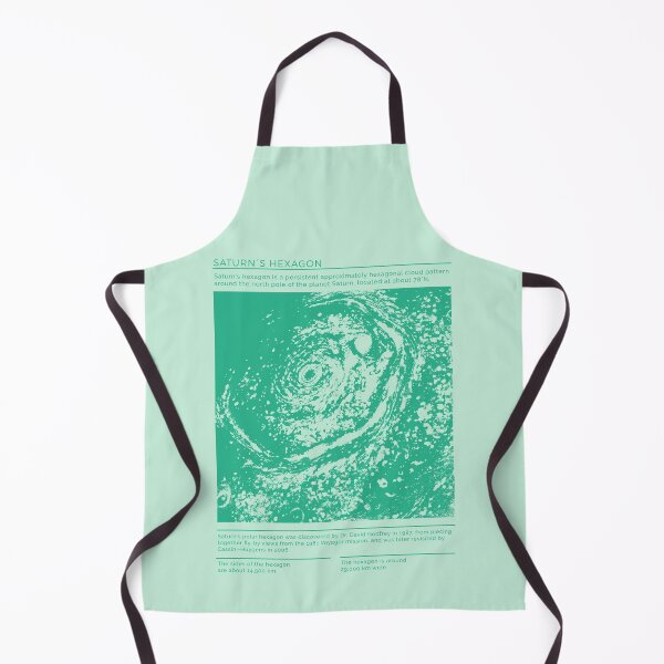 Item preview, Saturn´s Hexagon Infographic - Green Turqouise Edition designed and sold by Lidra Zehcnas.