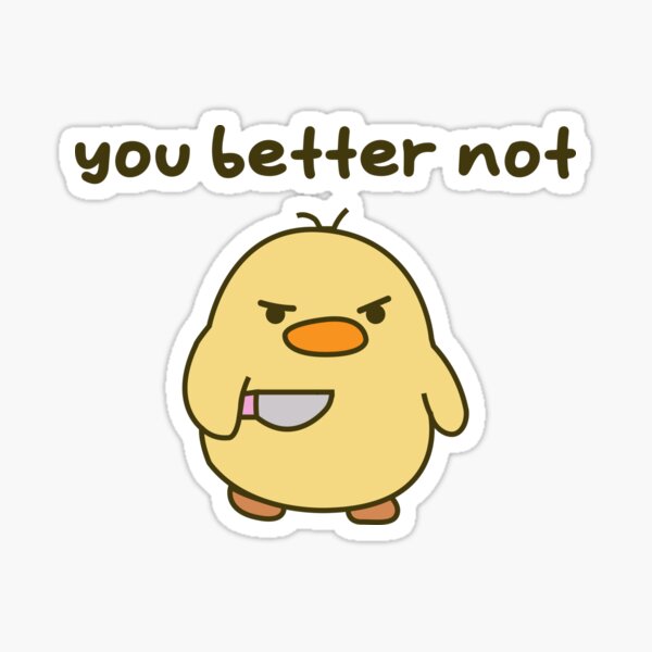 Chick With Knife Funny Cute Yellow Chick Meme Patch Duck - Temu