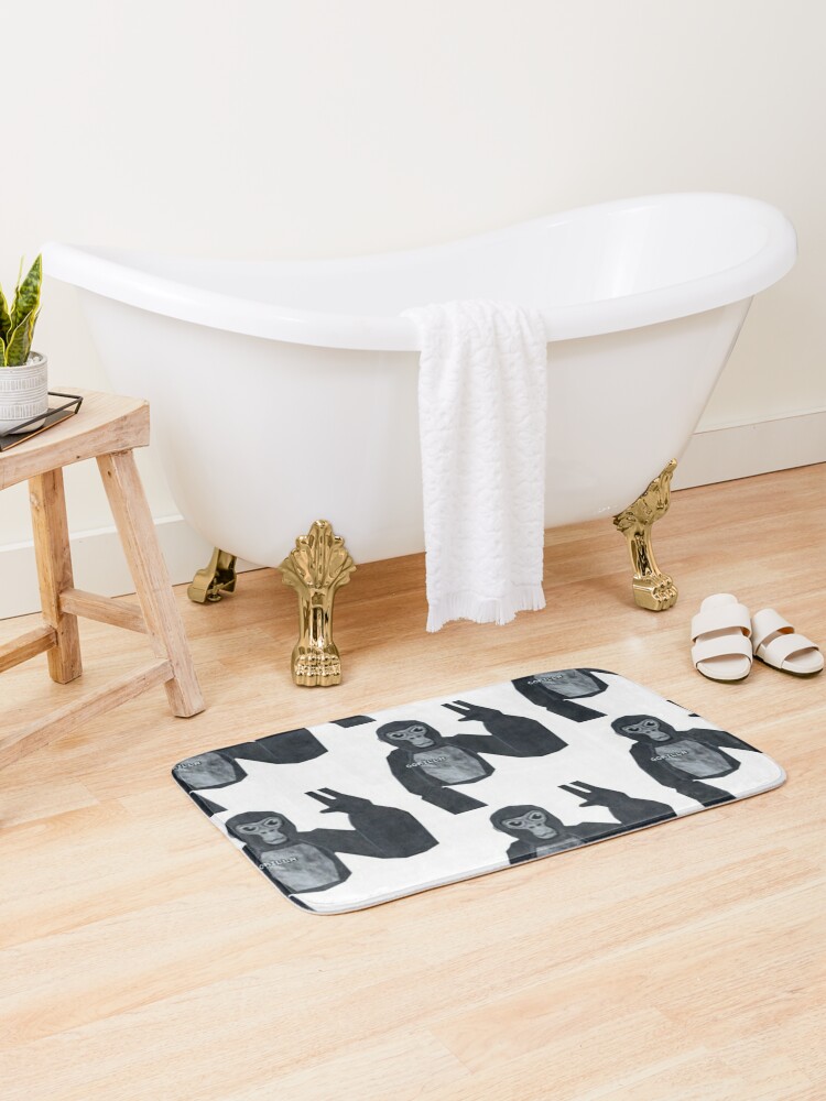 Gorilla Tag - Long Arms Rule!  Bath Mat for Sale by KianRebec