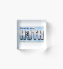 Hoth Postcard Acrylic Block