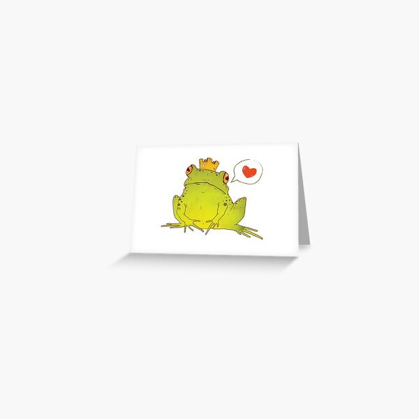Froschkönig Grußkarte