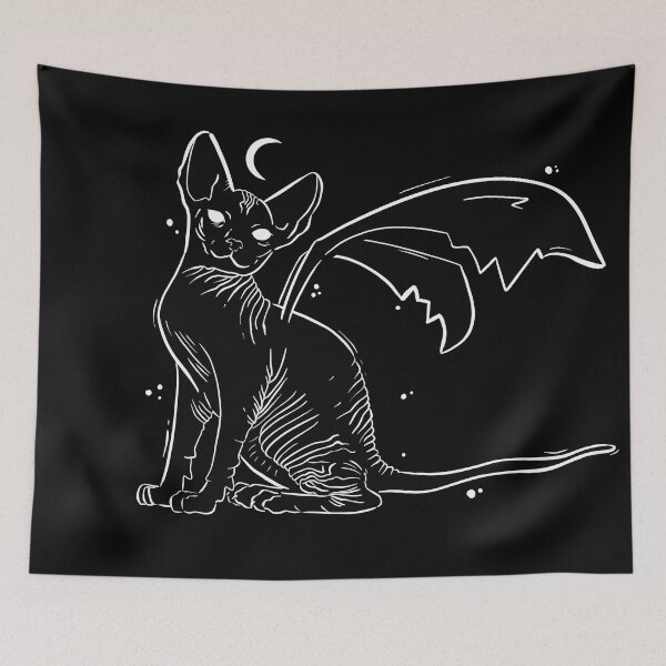 Item preview, moon winged sphinx kitten designed and sold by Culturesensible.