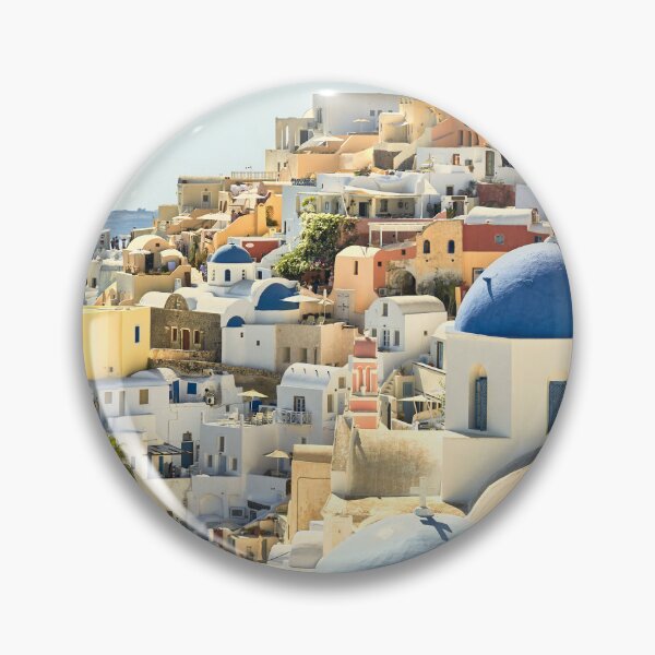 Item preview, Santorini Blue Domed Churches designed and sold by Graham Prentice.