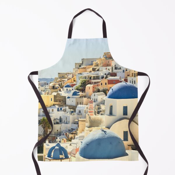 Item preview, Santorini Blue Domed Churches designed and sold by Graham Prentice.