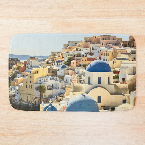 Item preview, Santorini Blue Domed Churches designed and sold by Graham Prentice.