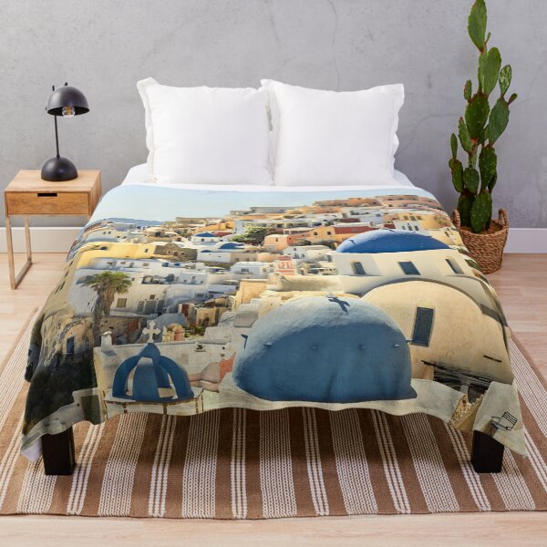Item preview, Santorini Blue Domed Churches designed and sold by Graham Prentice.