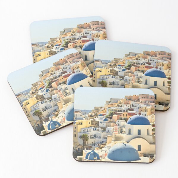 Item preview, Santorini Blue Domed Churches designed and sold by Graham Prentice.