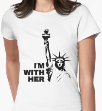 Statue of Liberty - I'm With Her Women's Fitted T-Shirt
