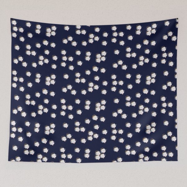Item preview, Navy confetti flower designed and sold by jenniferrizzo.