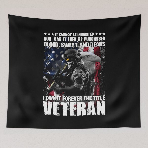 Item preview, It Cannot Be Inherited Nor Can It Ever Be Purchased Blood, Sweat And Tears I Own It Forever The Title Veteran designed and sold by mteehut.