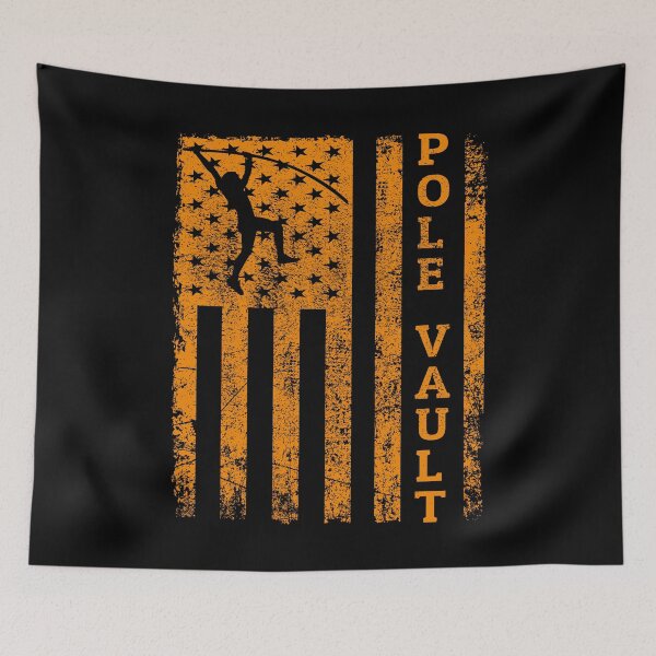 Item preview, Patriotic Pole Vault Vaulting Jumping USA Flag Vintage designed and sold by TastefulTees.