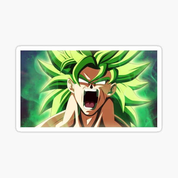 Dragon Ball Super Broly Broly Goku Vegeta Gogeta Sticker for Sale by  igor-me