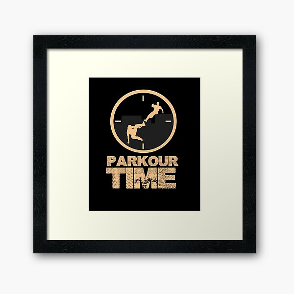 Parkour Time Free Running Gifts Framed Art Print