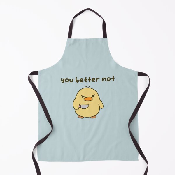 Item preview, "You better not" - Duck with Knife designed and sold by moonravin.