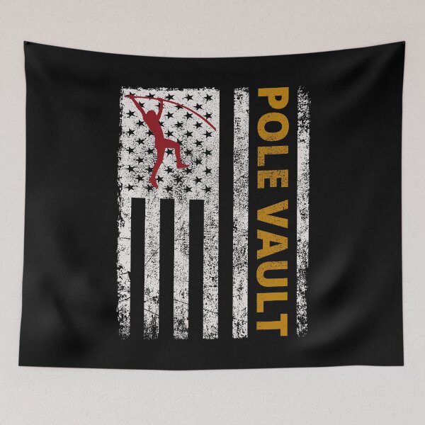 Item preview, Patriotic Pole Vault Vaulting Jumping USA Flag Vintage designed and sold by TastefulTees.
