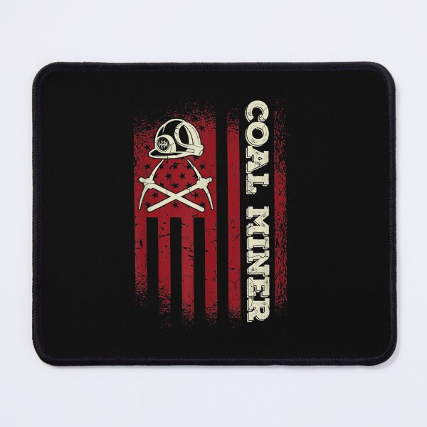 Item preview, Mens American Coal Miner Usa Flag Mining Coal Miner designed and sold by jennifera11.