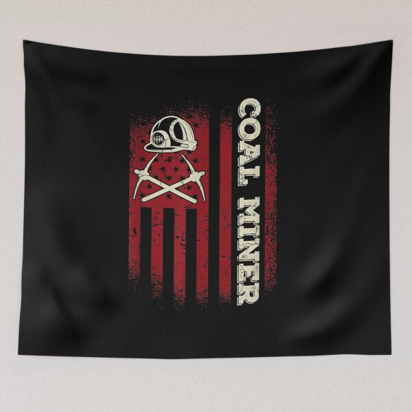 Artikelvorschau, Herren American Coal Miner USA Flag Mining Coal Miner entworfen und verkauft von jennifera11.