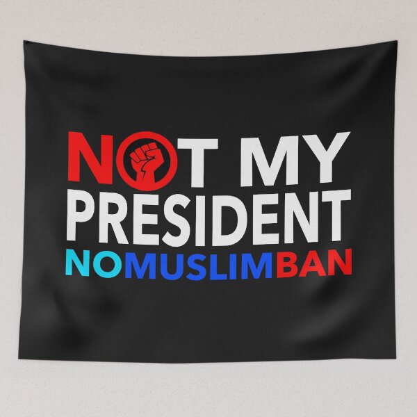 Item preview, No Muslim Ban designed and sold by Thelittlelord.