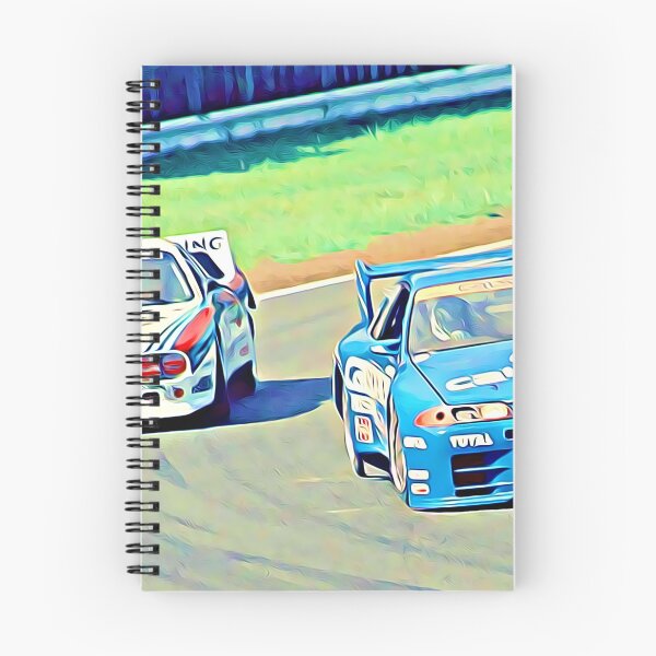 Item preview, Super GT500 Lancia vs Nissan Calsonic Skyline – JDM GT Racing, Retro Motorsport Battle Poster designed and sold by Road To Track.