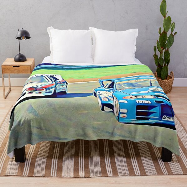 Item preview, Super GT500 Lancia vs Nissan Calsonic Skyline – JDM GT Racing, Retro Motorsport Battle Poster designed and sold by Road To Track.