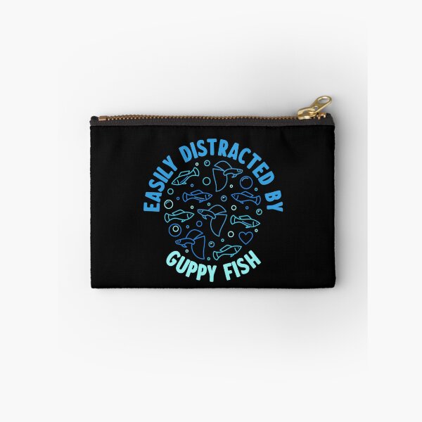 Item preview, Easily Distracted By Guppy Fish Circle-Shaped Colored Design for Fish Lovers  designed and sold by venomousvector.