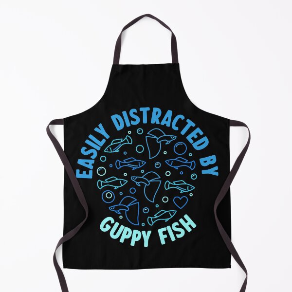 Item preview, Easily Distracted By Guppy Fish Circle-Shaped Colored Design for Fish Lovers  designed and sold by venomousvector.