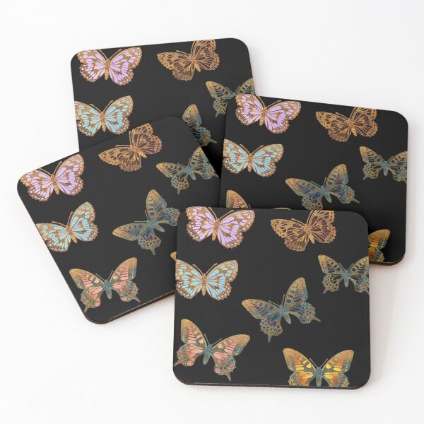 Item preview, Pattern of Gold Butterflies in Flight | Gift for Butterfly Lovers  designed and sold by Xesrosefi92.