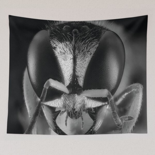 Item preview, realistic image Of the Bee - macro head detail designed and sold by Rostislav Bouda.