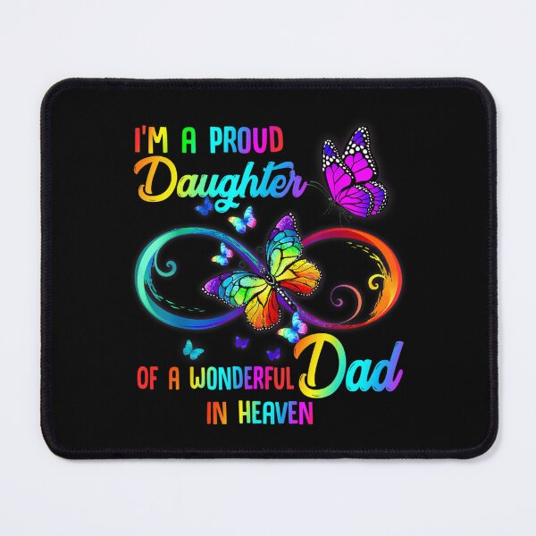 Item preview, I'm A Proud Daughter Of A Wonderful Dad In Heaven Graphic designed and sold by jennifera11.