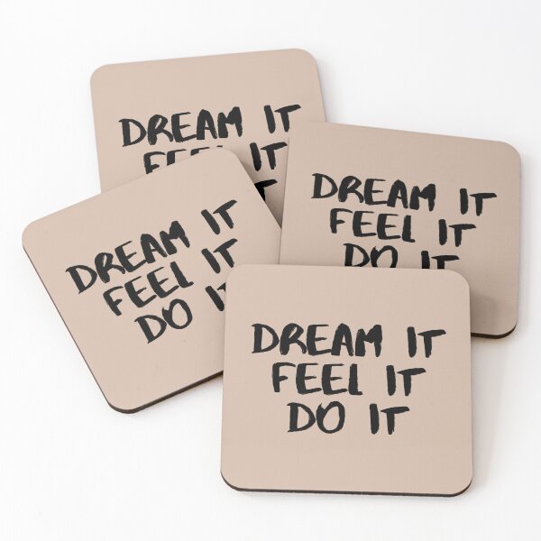 Item preview, Motivational / inspirational quote - How to reach goals - dream it, feel it, do it designed and sold by AlfabetDesign.