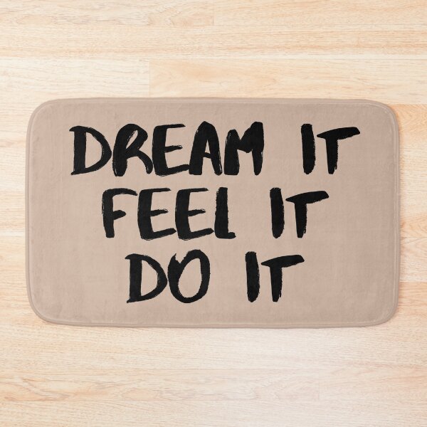 Item preview, Motivational / inspirational quote - How to reach goals - dream it, feel it, do it designed and sold by AlfabetDesign.