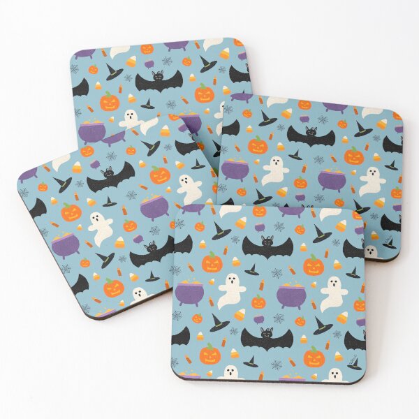 Item preview, Halloween Pattern Blue designed and sold by Pink Brush Studio.