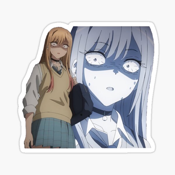 shocked anime face Sticker for Sale by Mimemeness  Redbubble