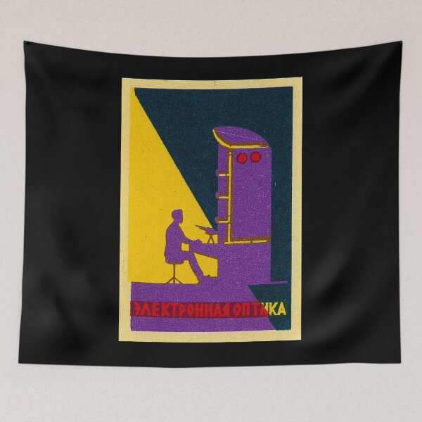 Item preview, Electro-optics Soviet Matchbox Label designed and sold by iconikit.