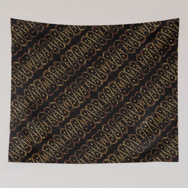 Item preview, Golden Interlace Pattern Design designed and sold by DFLC Prints.