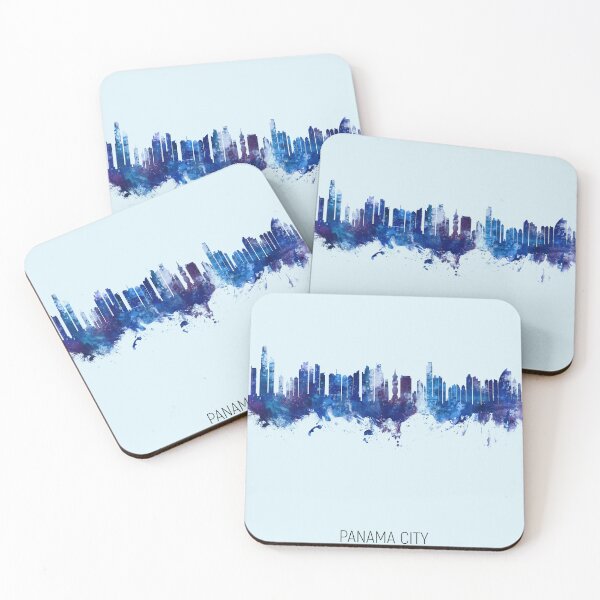 Aperçu de l'œuvre Panama City Skyline créée et vendue par ArtPrints.