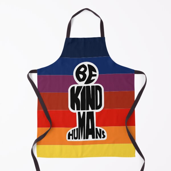 Item preview, Be Kind Humans (stick figure lettering art) black on white vivid designed and sold by MyThingNow.