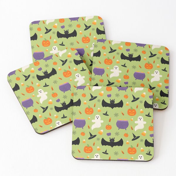 Item preview, Halloween Pattern Green designed and sold by Pink Brush Studio.