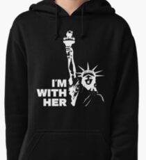 Statue of Liberty - I'm With Her - Inverse Pullover Hoodie