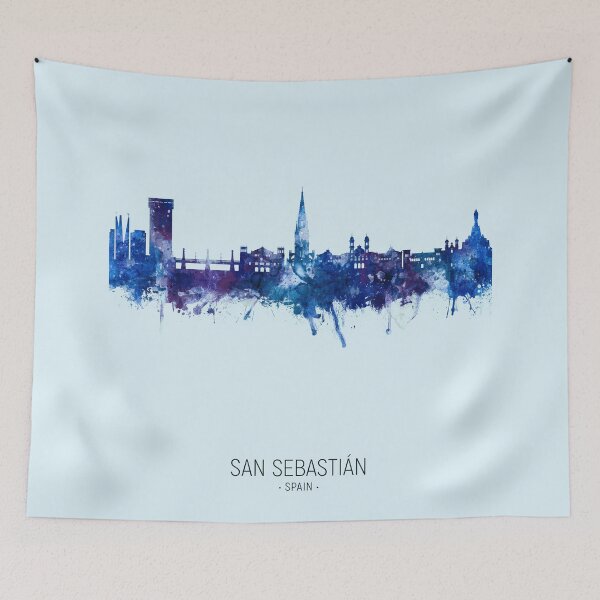 Item preview, San Sebastian Spain Skyline designed and sold by ArtPrints.