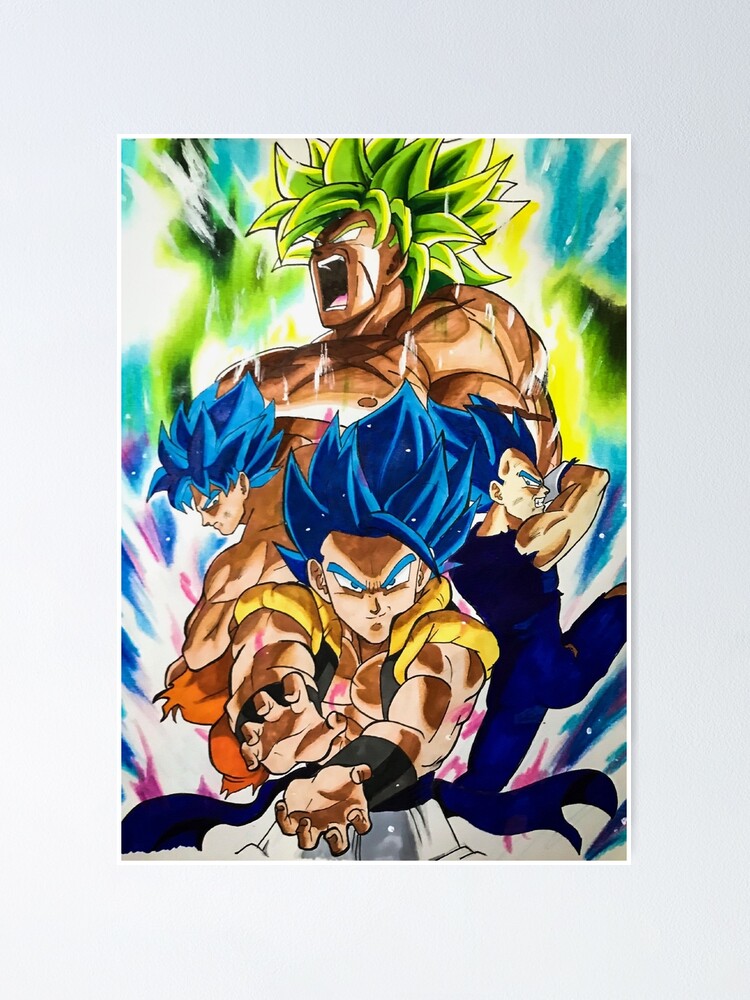 Poster dragon ball super broly anime version