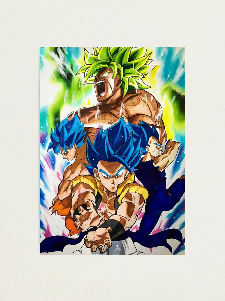 Goku, Vegeta, broly dbs | Photographic Print