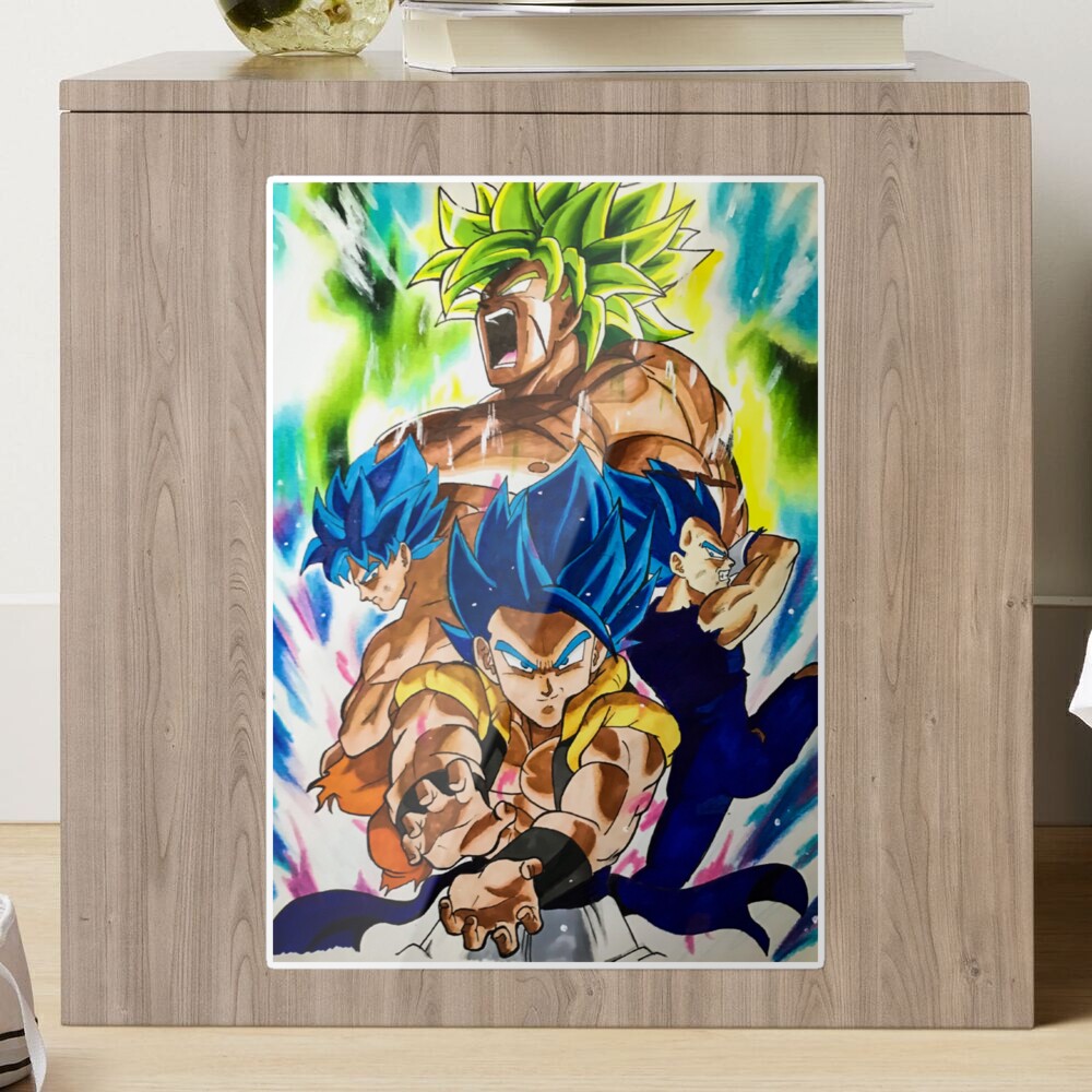 Dragon Ball Super Broly Broly Goku Vegeta Gogeta Sticker for Sale by  igor-me