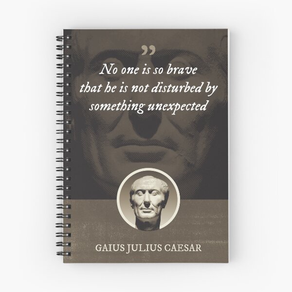 Item preview, Gaius Julius Caesar - No one is so brave that he is not disturbed by something unexpected designed and sold by Syahrasi.