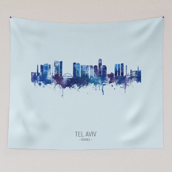 Item preview, Tel Aviv Israel Skyline designed and sold by ArtPrints.
