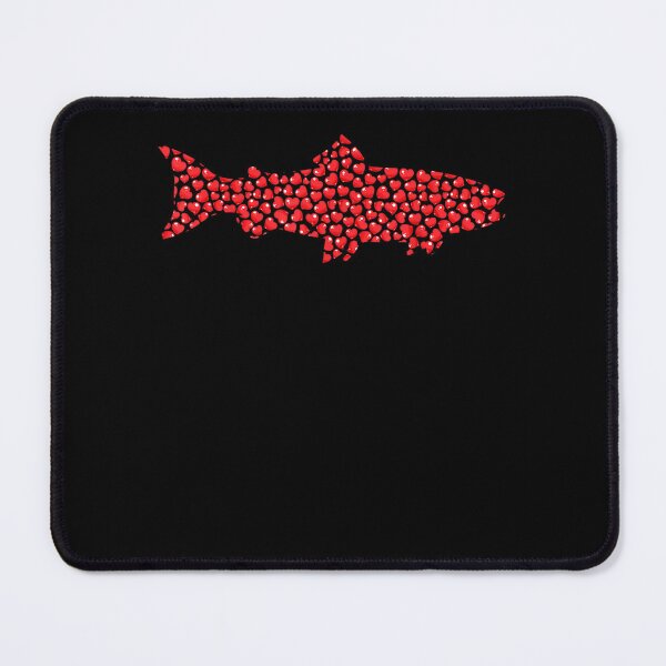 Item preview, Red Salmon Fish Lover Heart Shape Red Salmon Valentine's Day  designed and sold by jennifera11.
