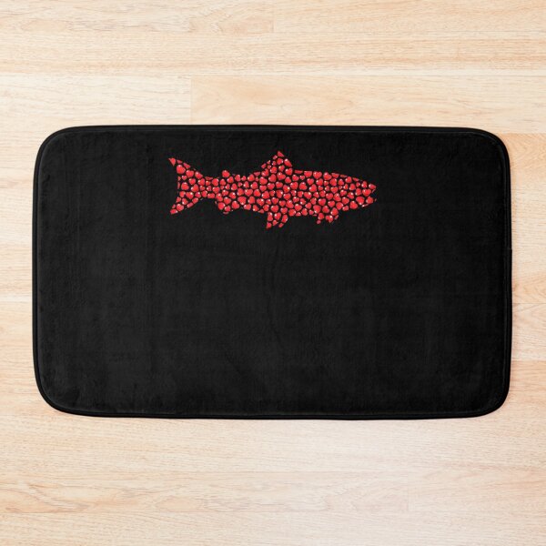 Item preview, Red Salmon Fish Lover Heart Shape Red Salmon Valentine's Day  designed and sold by jennifera11.