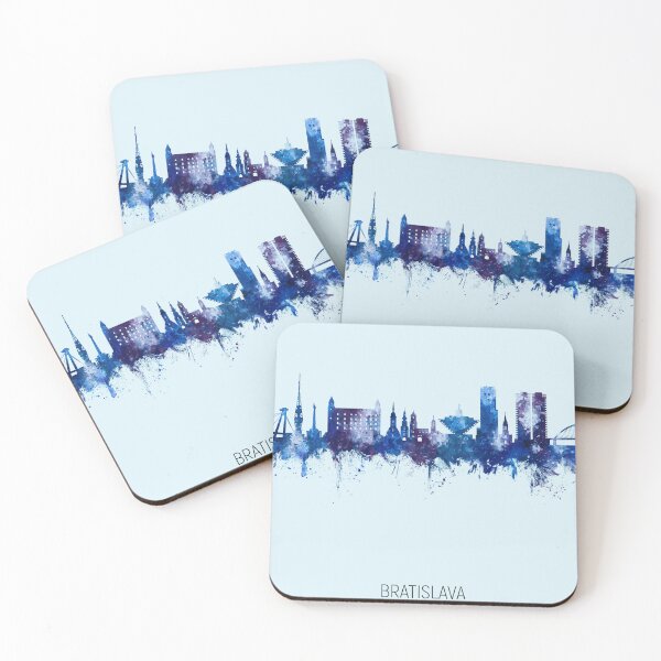 Item preview, Bratislava Slovakia Skyline designed and sold by ArtPrints.